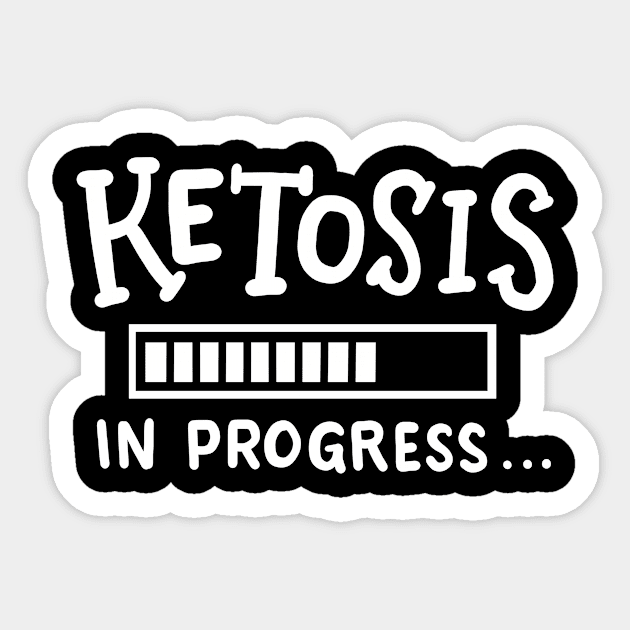 Ketosis Ketogenic Keto Diet Sticker by KAWAIITEE